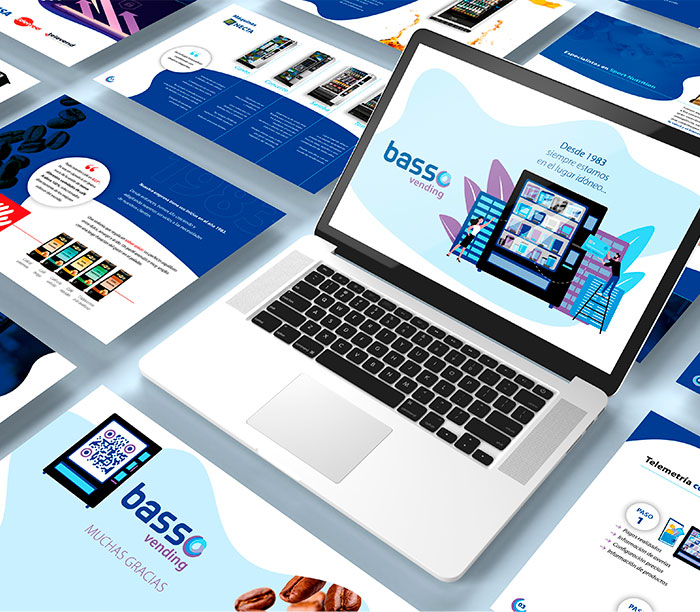 Diseñador de dossier empresarial para máquinas de vending